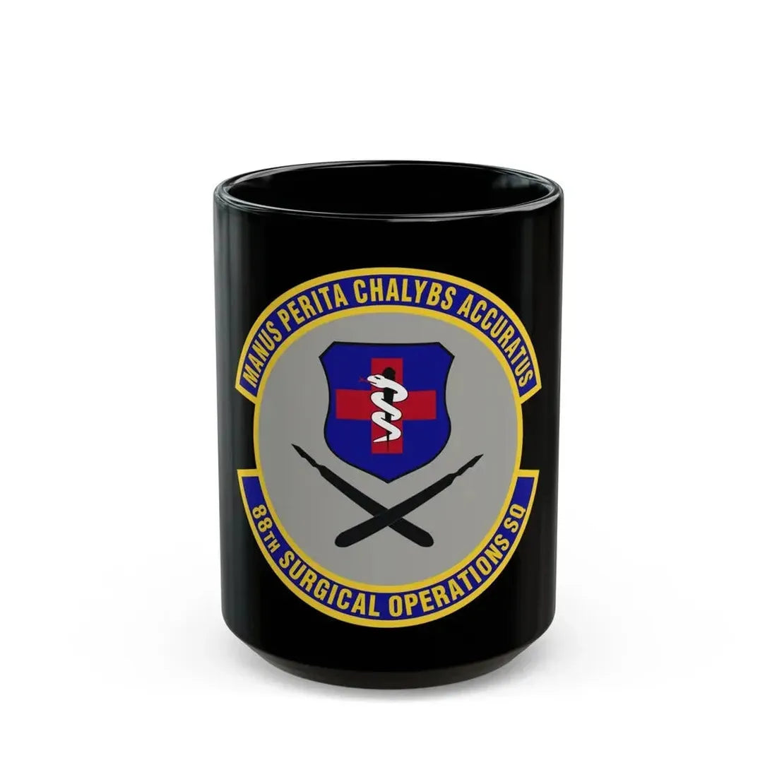 88th Surgical Operations Squadron (U.S. Air Force) Black Coffee Mug 15oz - Go Mug Yourself