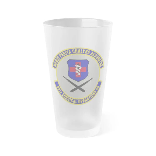 88th Surgical Operations Squadron (U.S. Air Force) Frosted Pint Glass 16oz 16oz Frosted - Go Mug Yourself