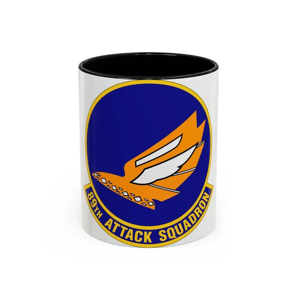 89 Attack Squadron ACC (U.S. Air Force) Accent Coffee Mug 11oz Black - Go Mug Yourself