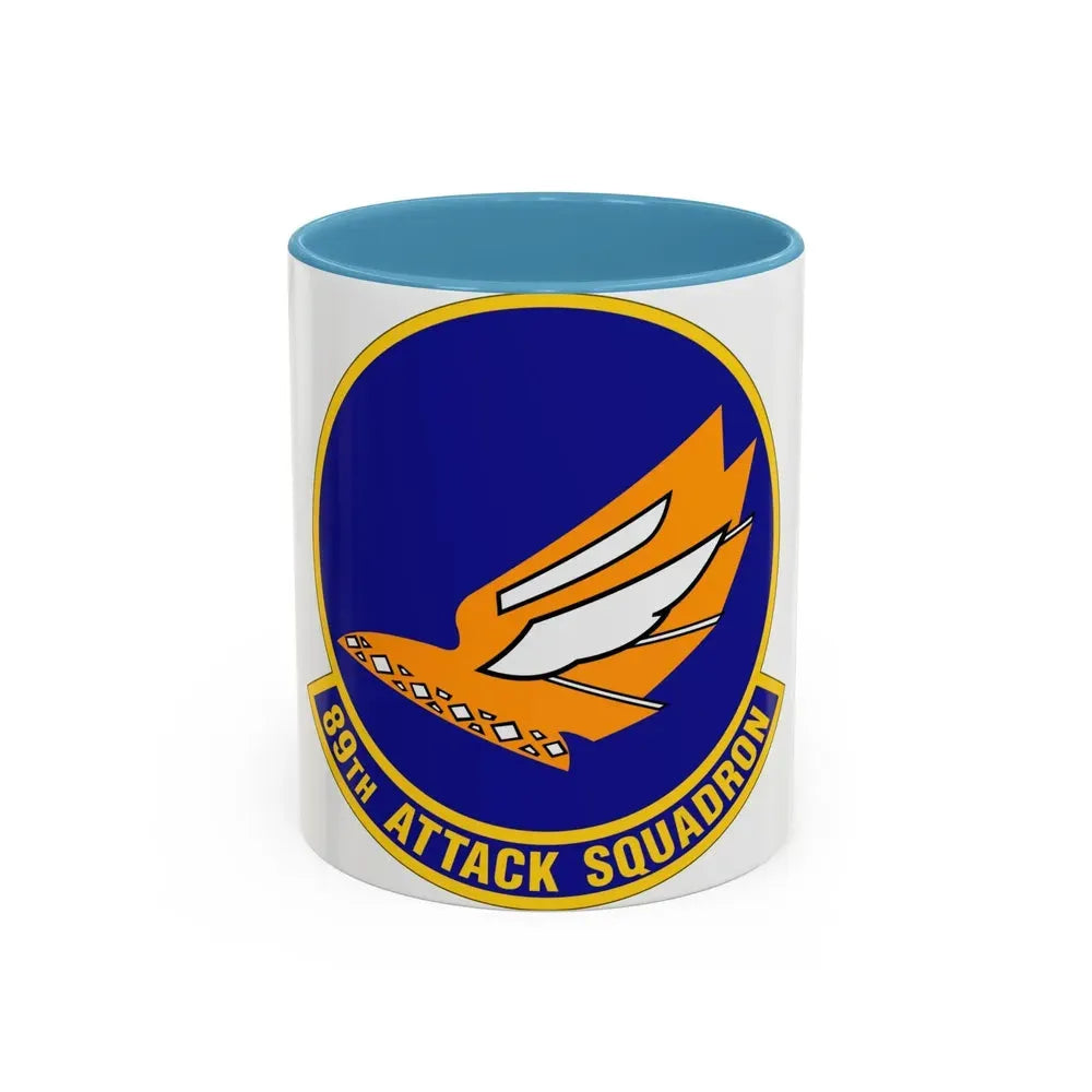 89 Attack Squadron ACC (U.S. Air Force) Accent Coffee Mug 11oz Light Blue - Go Mug Yourself