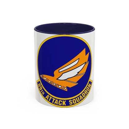89 Attack Squadron ACC (U.S. Air Force) Accent Coffee Mug 11oz Navy - Go Mug Yourself