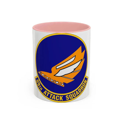 89 Attack Squadron ACC (U.S. Air Force) Accent Coffee Mug 11oz Pink - Go Mug Yourself