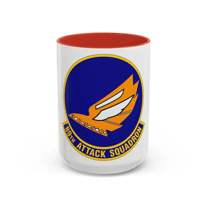 89 Attack Squadron ACC (U.S. Air Force) Accent Coffee Mug 15oz Red - Go Mug Yourself