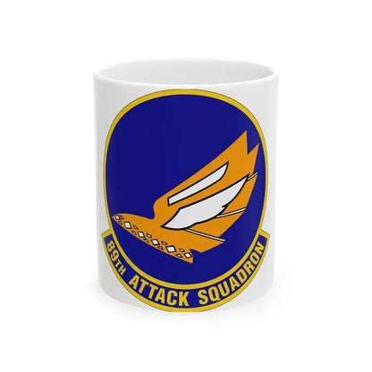 89 Attack Squadron ACC (U.S. Air Force) White Coffee Mug 11oz - Go Mug Yourself