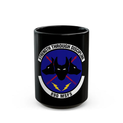 890 Missile Security Forces Squadron AFGSC (U.S. Air Force) Black Coffee Mug-15oz-Go Mug Yourself