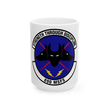 890 Missile Security Forces Squadron AFGSC (U.S. Air Force) White Coffee Mug-15oz-Go Mug Yourself