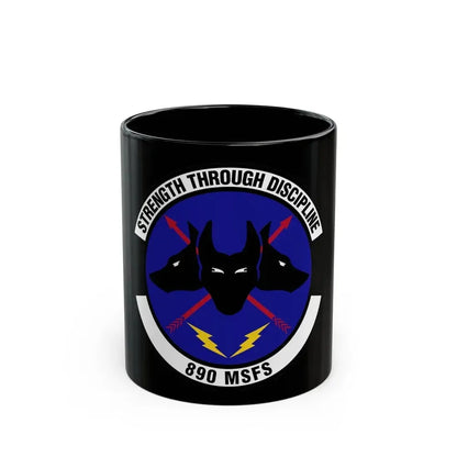 890 Missile Security Forces Squadron AFGSC (U.S. Air Force) Black Coffee Mug 11oz - Go Mug Yourself