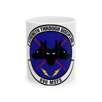 890 Missile Security Forces Squadron AFGSC (U.S. Air Force) White Coffee Mug 11oz - Go Mug Yourself