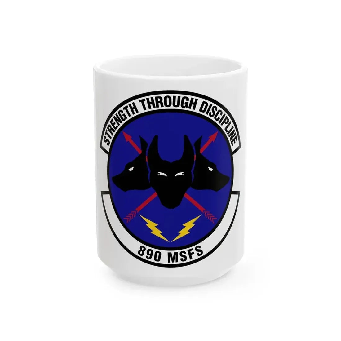 890 Missile Security Forces Squadron AFGSC (U.S. Air Force) White Coffee Mug 15oz - Go Mug Yourself