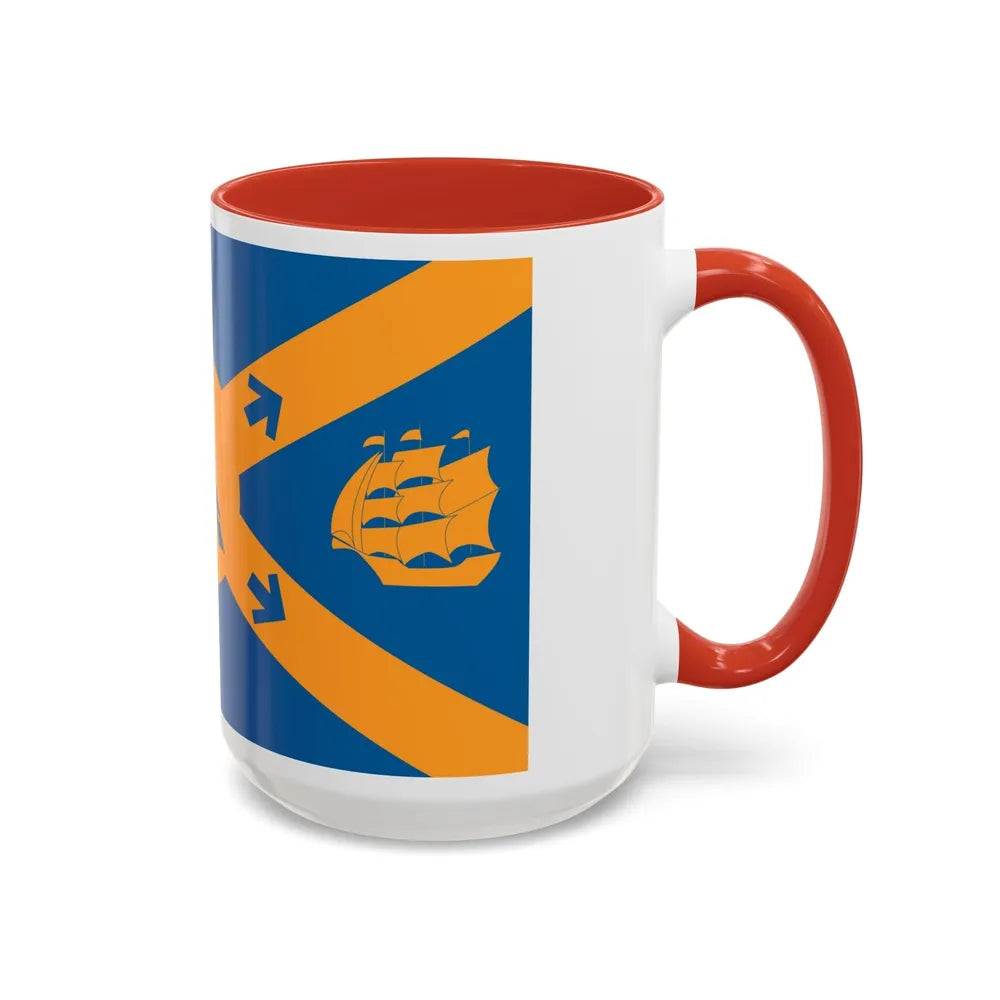 Flag of Halifax Canada - Accent Coffee Mug-Go Mug Yourself