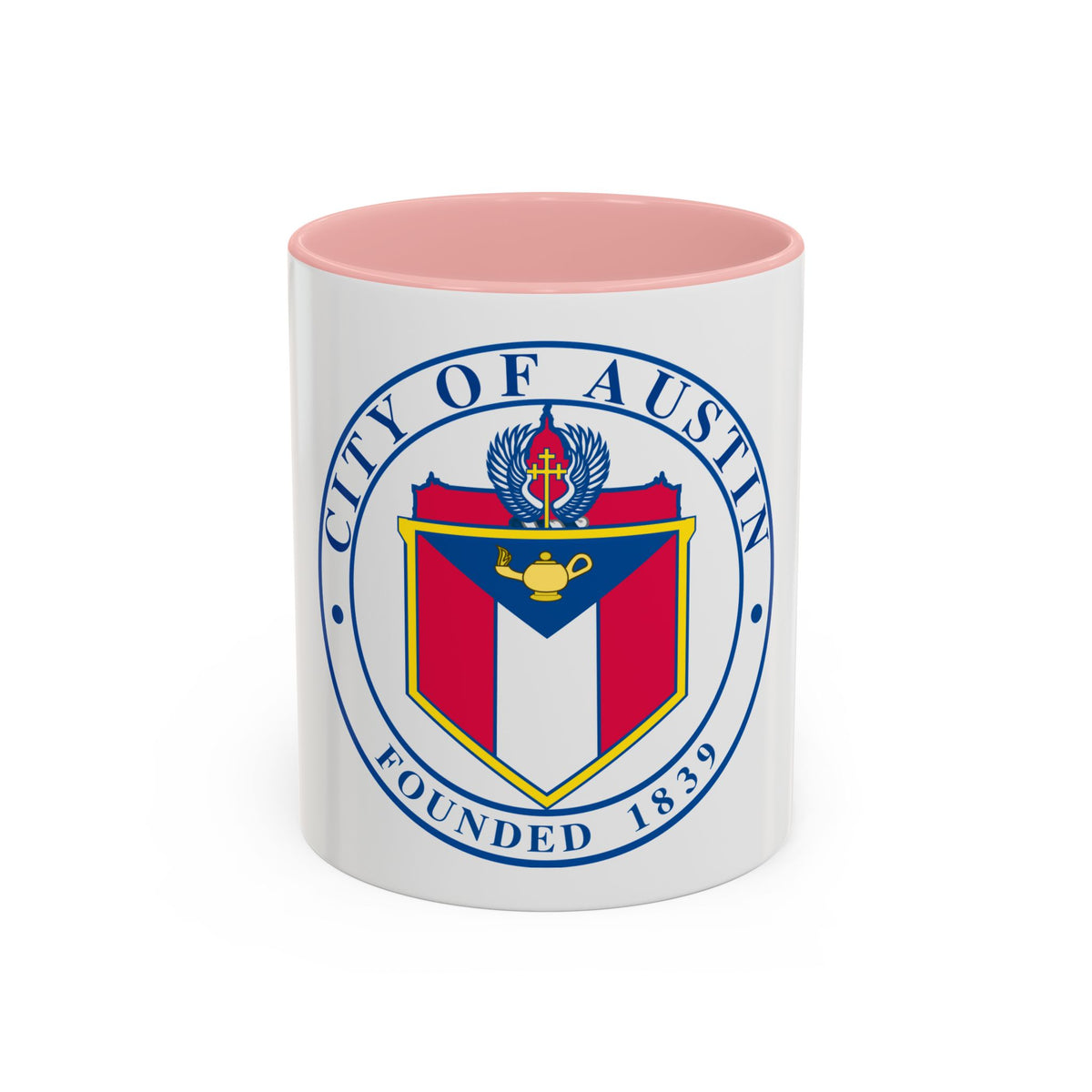 Seal of Austin TX - Accent Coffee Mug