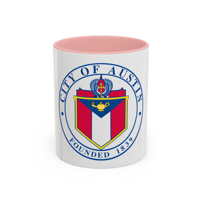 Seal of Austin TX - Accent Coffee Mug