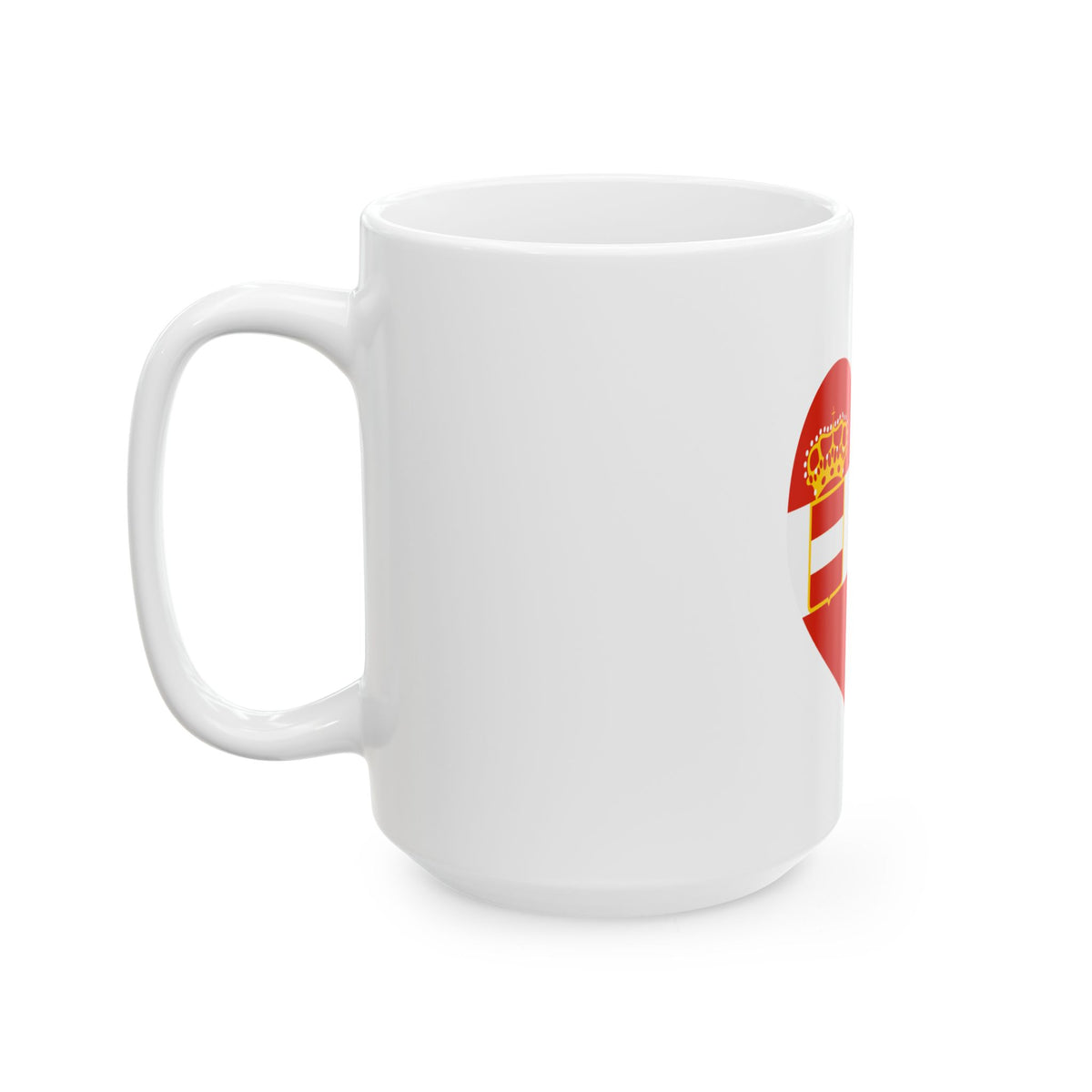 Eurovision Song Contest heart Austria-Hungary white (Austria) White Coffee Mug