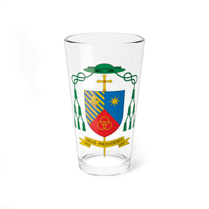 Escudo de Edmilson Amador Caetano (Spain) (Coat of Arms) Pint Glass 16oz