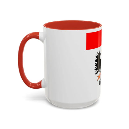 Flag of Aarau Switzerland - Accent Coffee Mug-Go Mug Yourself