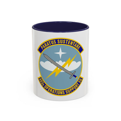 403d Operations Support Squadron (U.S. Air Force) Accent Coffee Mug