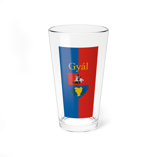 Flag of Gyal vertical (Hungary) Pint Glass 16oz