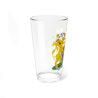 UK Royal Coat of Arms (United Kingdom) (Coat of Arms) Pint Glass 16oz