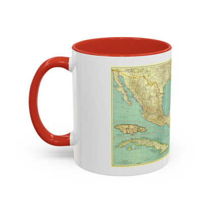Central America and the West Indies (1934) (Map) Accent Coffee Mug