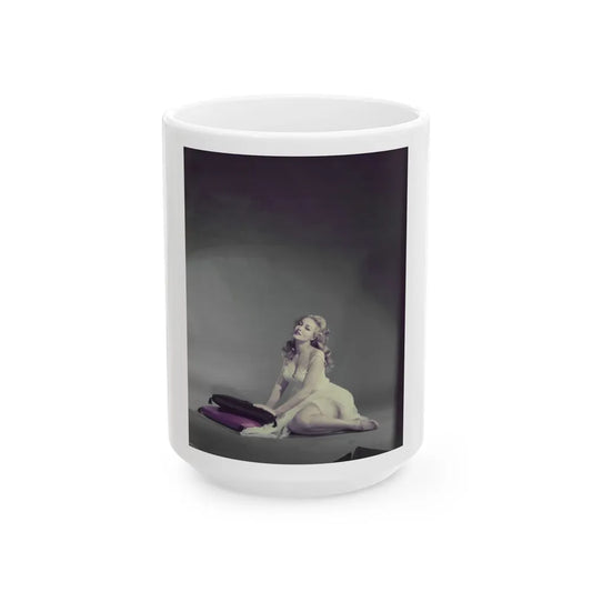 Julie Newmar #309 (Vintage Female Icon) White Coffee Mug-15oz-Go Mug Yourself