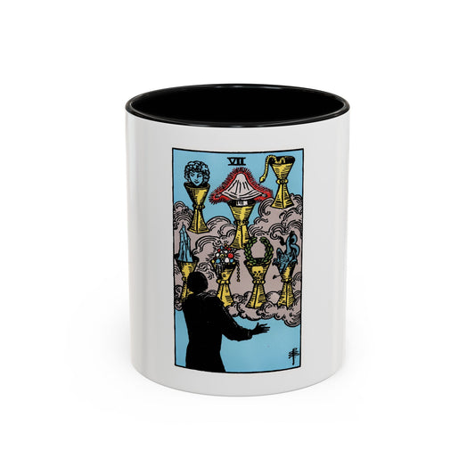 The 7 of Cups (Tarot Card) Accent Coffee Mug