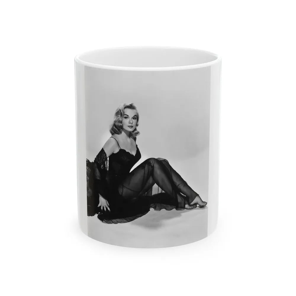 Leslie Parrish #82 (Vintage Female Icon) White Coffee Mug-11oz-Go Mug Yourself