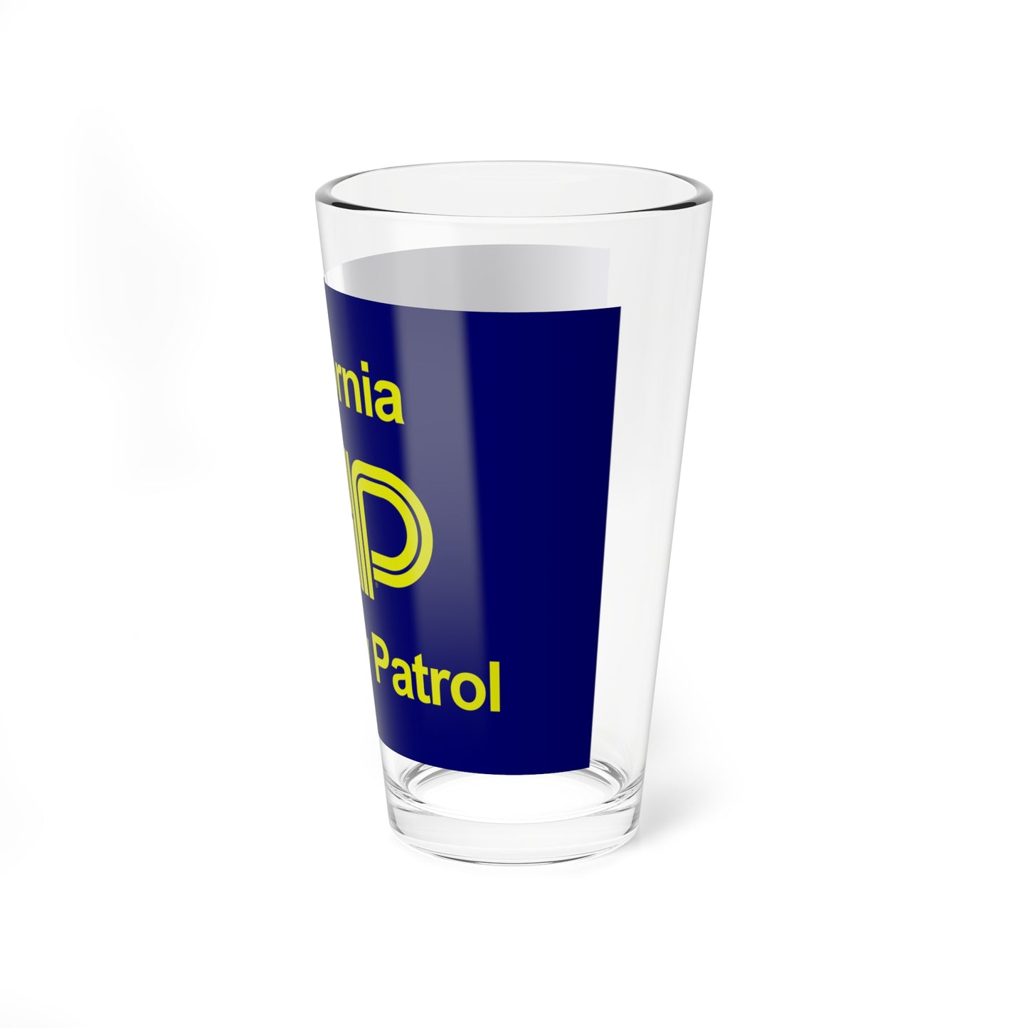 Flag of the California Highway Patrol (United States) Pint Glass 16oz