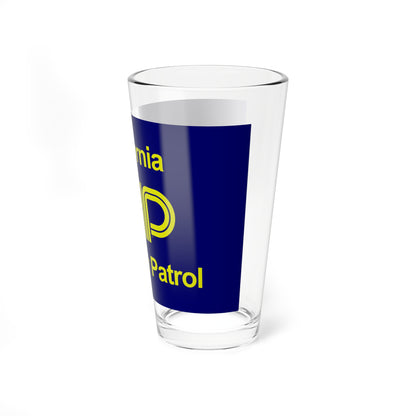 Flag of the California Highway Patrol (United States) Pint Glass 16oz