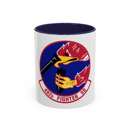 492d Fighter Squadron (U.S. Air Force) Accent Coffee Mug