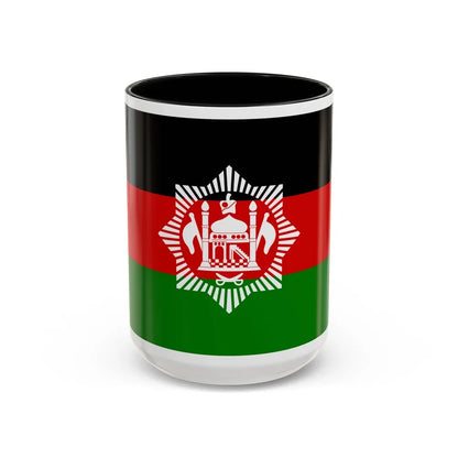 Flag of Afghanistan 1928 - Accent Coffee Mug-15oz-Black-Go Mug Yourself