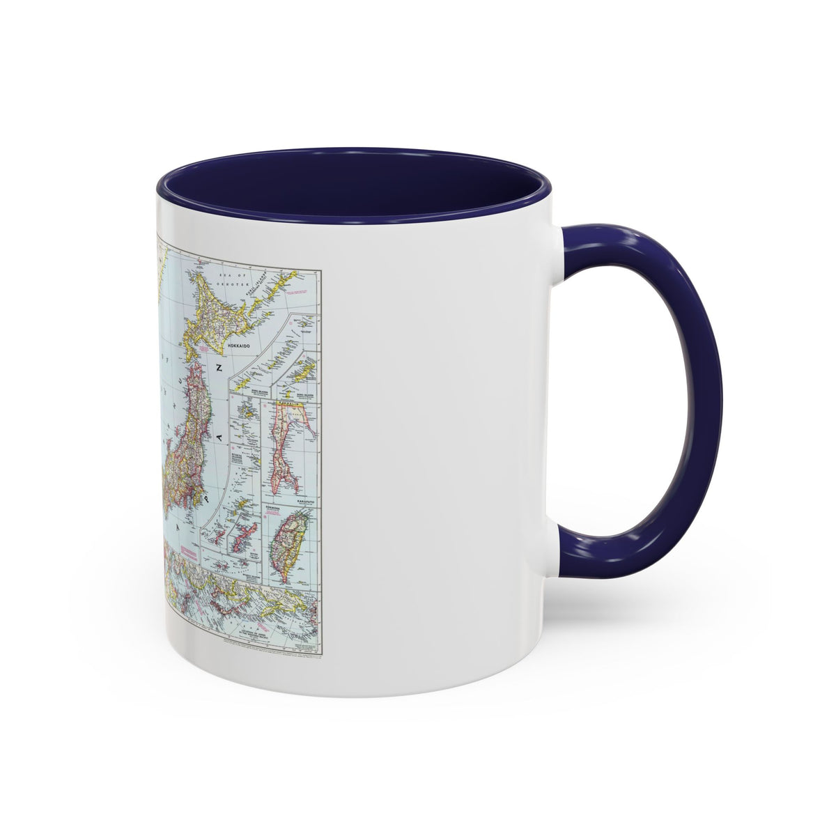 Japan and Korea (1945) (Map) Accent Coffee Mug