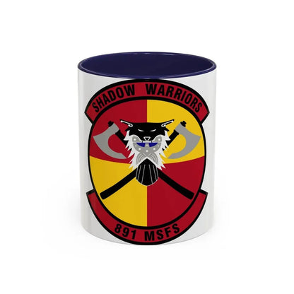 891 Missile Security Forces Squadron AFGSC (U.S. Air Force) Accent Coffee Mug 11oz Navy - Go Mug Yourself