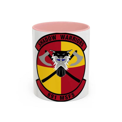 891 Missile Security Forces Squadron AFGSC (U.S. Air Force) Accent Coffee Mug 11oz Pink - Go Mug Yourself