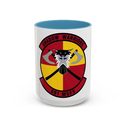 891 Missile Security Forces Squadron AFGSC (U.S. Air Force) Accent Coffee Mug 15oz Light Blue - Go Mug Yourself