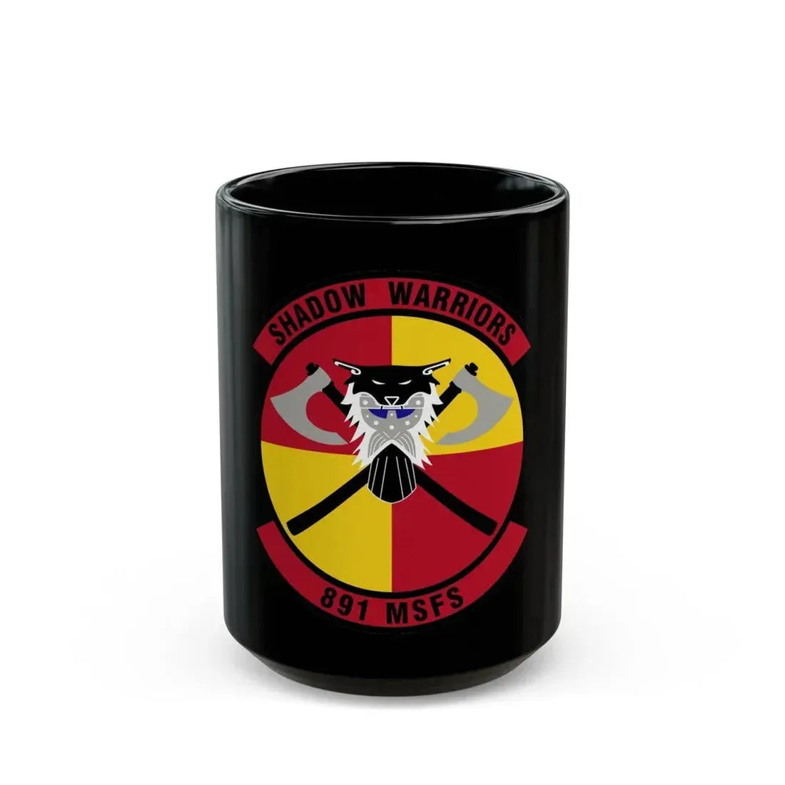 891 Missile Security Forces Squadron AFGSC (U.S. Air Force) Black Coffee Mug 15oz - Go Mug Yourself