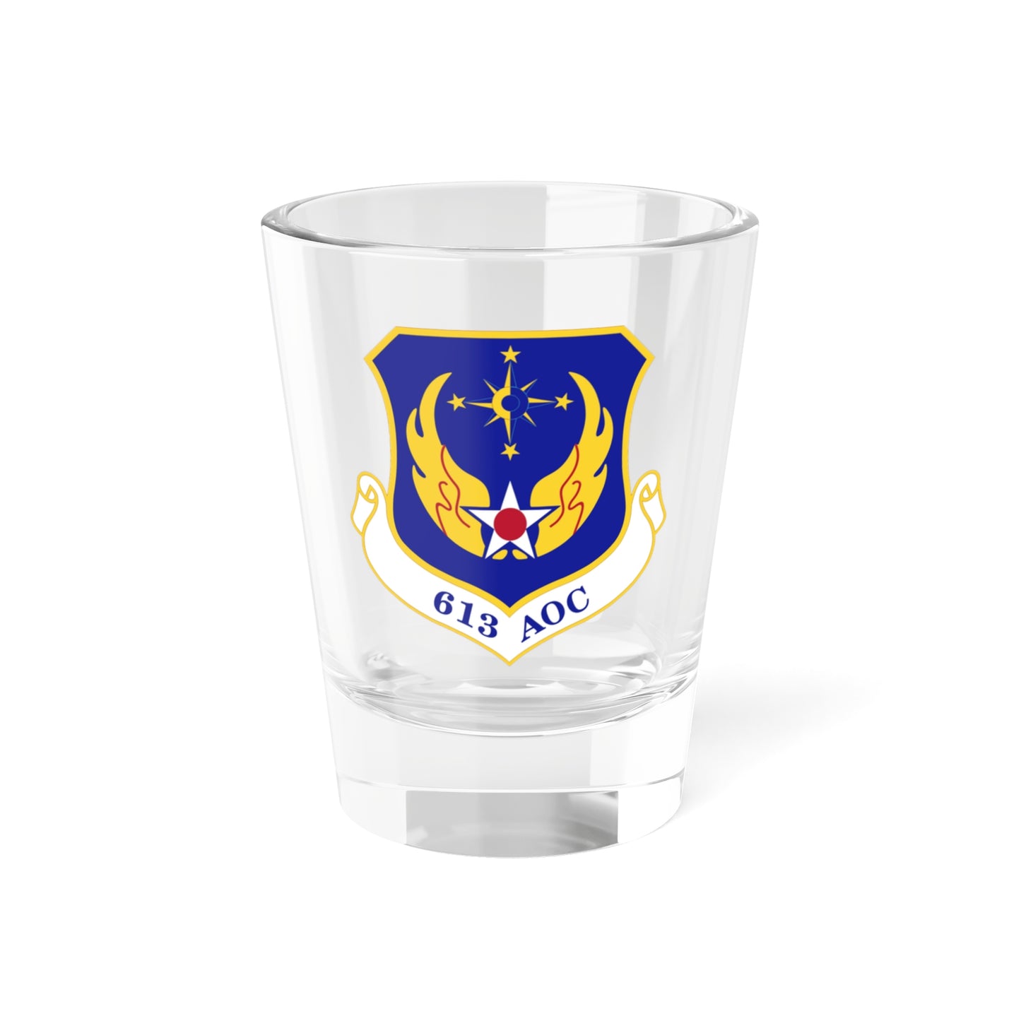 613th Air and Space Operations Center (U.S. Air Force) Shot Glass 1.5oz