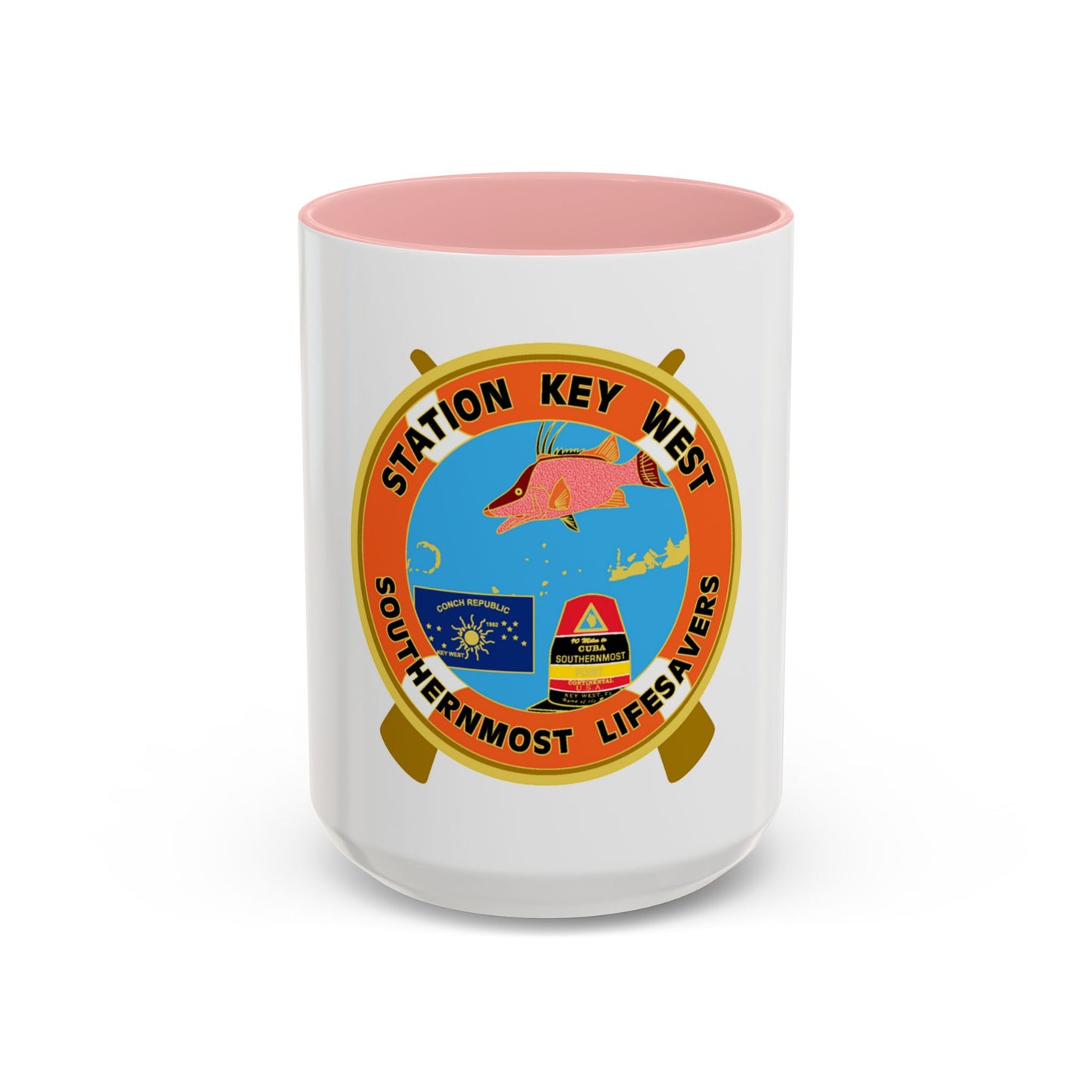 CG Station Key West (U.S. Coast Guard) Accent Coffee Mug