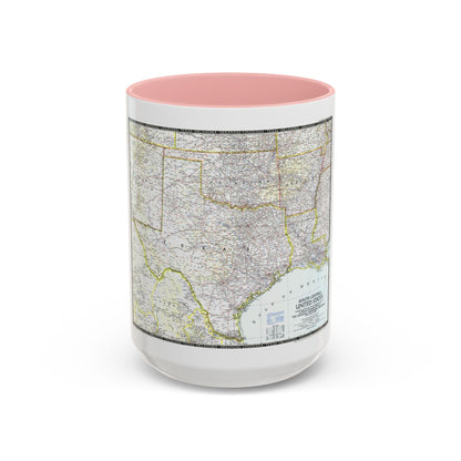 USA - South Central (1947) (Map) Accent Coffee Mug