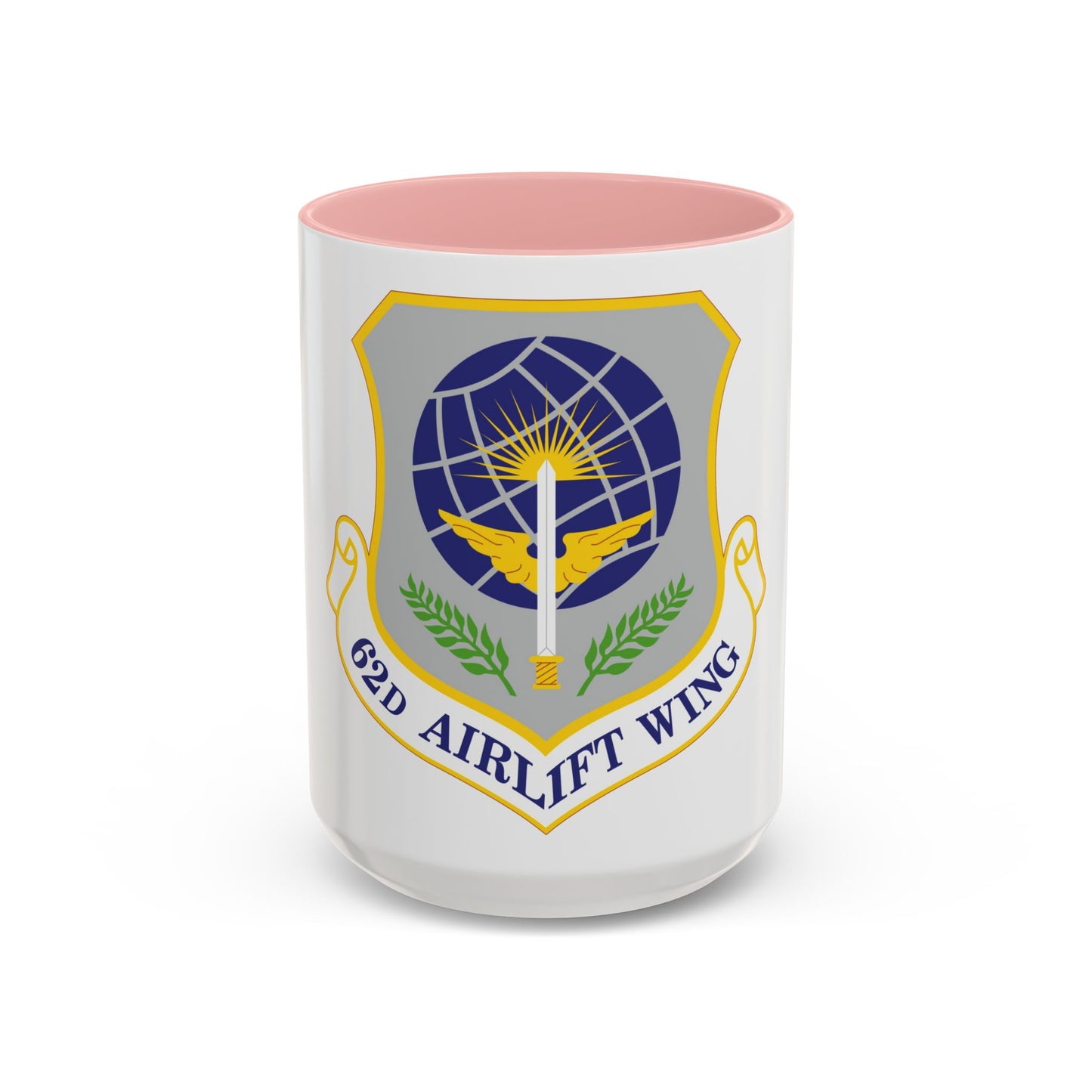 62d Airlift Wing (U.S. Air Force) Accent Coffee Mug
