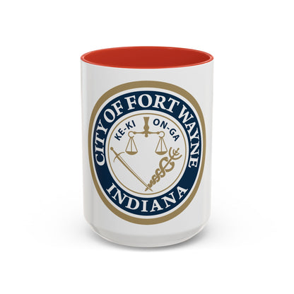 Seal of the City of Fort Wayne Indiana - Accent Coffee Mug