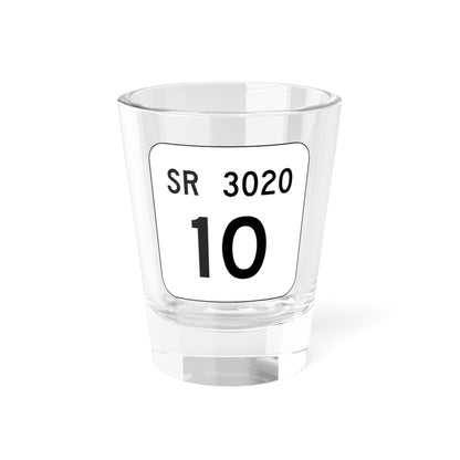 PA QR 3020 (Pennsylvania) (Road Sign) Shot Glass 1.5oz
