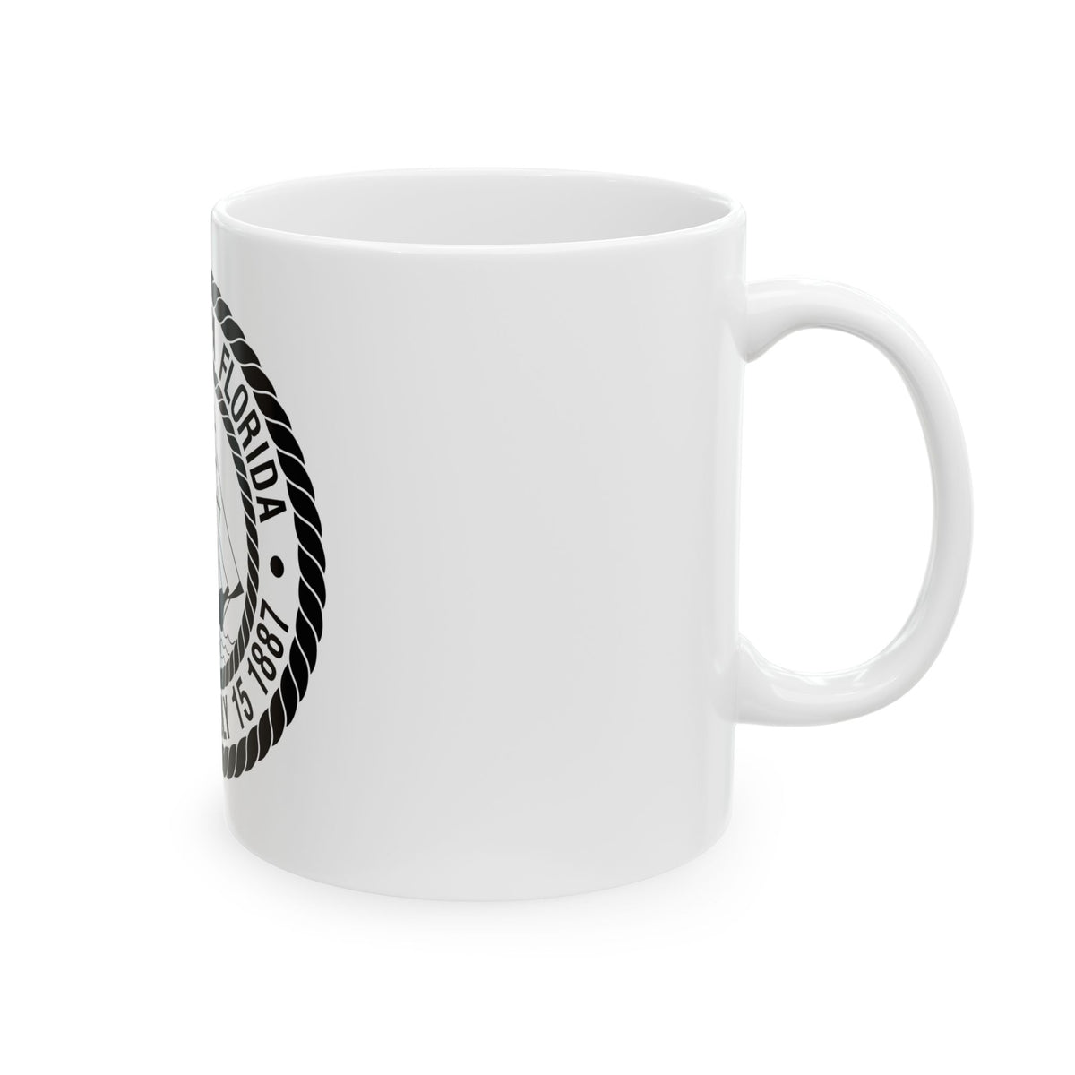 Seal of Tampa Florida - White Coffee Mug