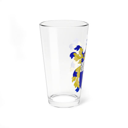 Coat of Arms of William Eager (United States) (Coat of Arms) Pint Glass 16oz