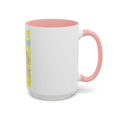 USA - North Central States 1 (1974) (Map) Accent Coffee Mug