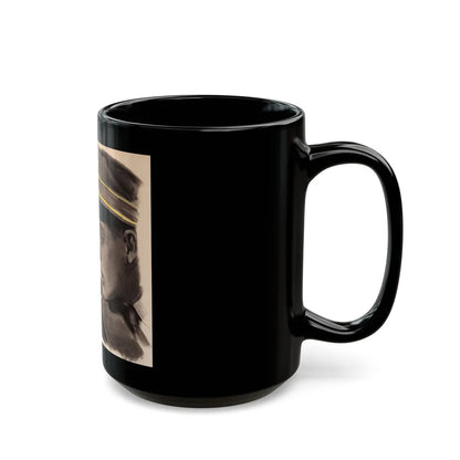 Day Shift, The Saturday Evening post story illustration - Black Coffee Mug-Go Mug Yourself