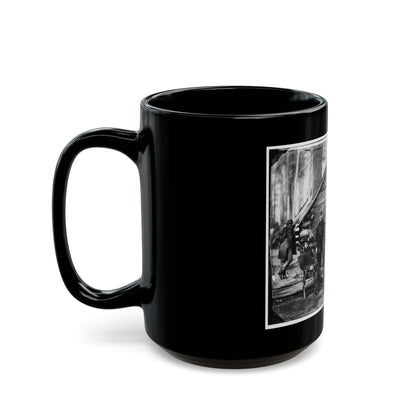 Brandy Station, Va. Gen. Rufus Ingalls And Staff, Chief Quartermaster, And Officers, Army Of The Potomac Headquarters (U.S. Civil War) Black Coffee Mug