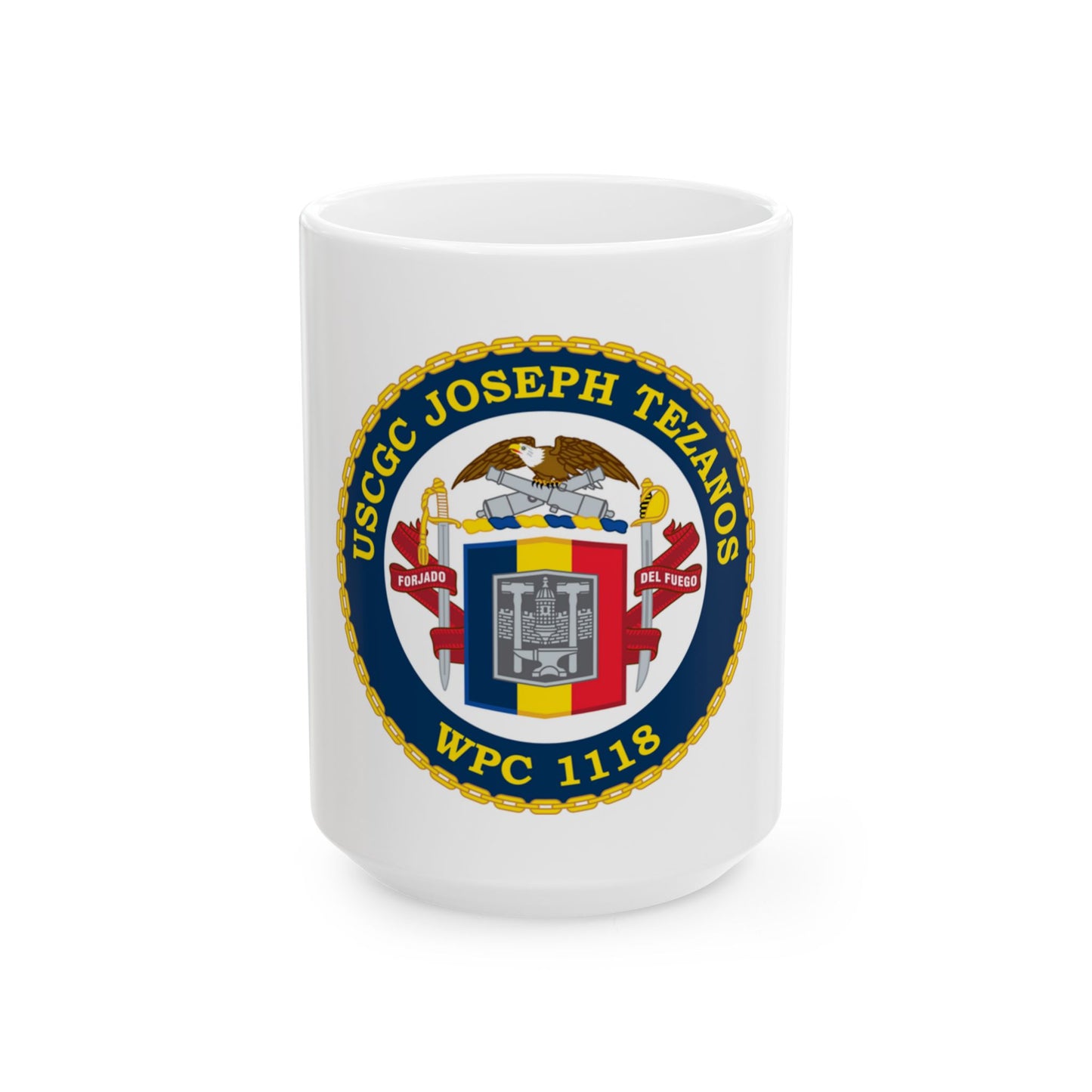 USCG Joseph Tezanos WPC 1118 (U.S. Coast Guard) White Coffee Mug
