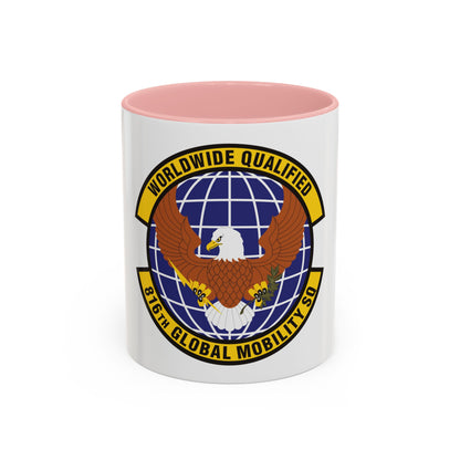 816th Global Mobility Squadron (U.S. Air Force) Accent Coffee Mug