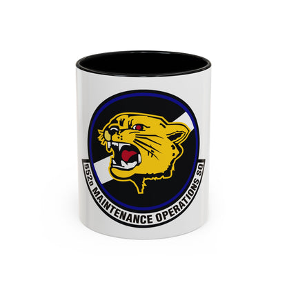 552nd Maintenance Operations Squadron (U.S. Air Force) Accent Coffee Mug