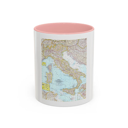 Italy (1961) (Map) Accent Coffee Mug